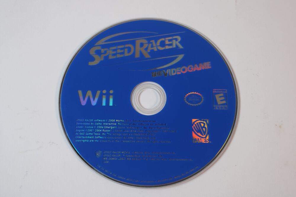 Speed Racer: The Videogame (Nintendo Wii, 2008) Game Disc Only, Tested/Works